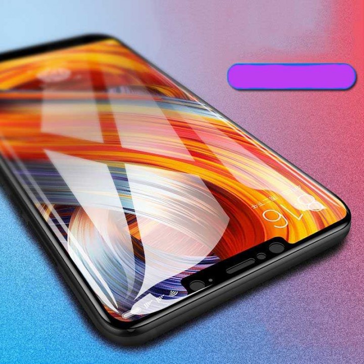 Xiaomi Mi 8 Zore Kenarları Kırılmaya Dayanıklı Cam Ekran Koruyucu