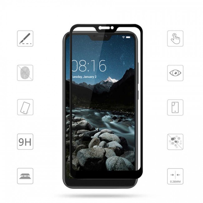 Xiaomi Mi A2 Lite Davin 5D Cam Ekran Koruyucu Xiaomi Mi A2 Lite Davin 5D Cam Ekran Koruyucu