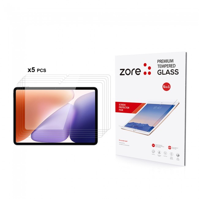 Xiaomi Pad 7 Zore 5in1 Tablet Temperli Cam Ekran Koruyucu Xiaomi Pad 7 Zore 5in1 Tablet Temperli Cam Ekran Koruyucu