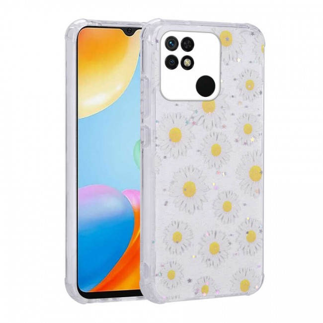 Xiaomi Poco C40 Kılıf Simli Desenli Kamera Korumalı Parlak Zore Popy Kapak Xiaomi Poco C40 Kılıf Simli Desenli Kamera Korumalı Parlak Zore Popy Kapak