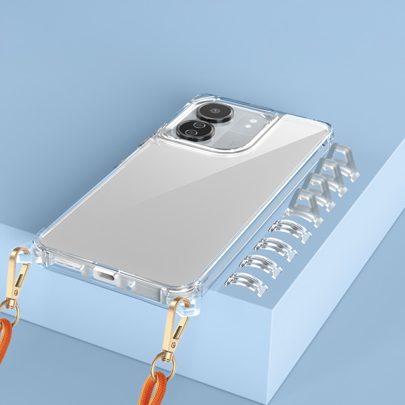 Bal-z Xiaomi Poco C65 Kılıf Airbagli Takılabilir Askı Aparatlı Zore Snap Silikon Kapak