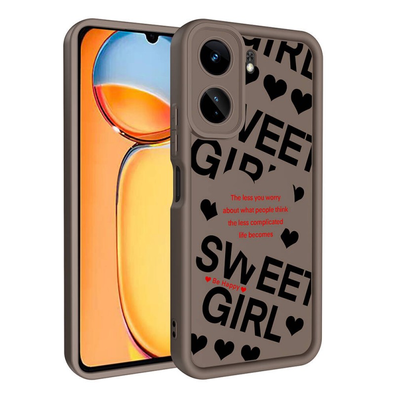 Bal-z Xiaomi Poco C65 Kılıf Kamera Korumalı Baskılı Arka Yüzey  Klas Kapak