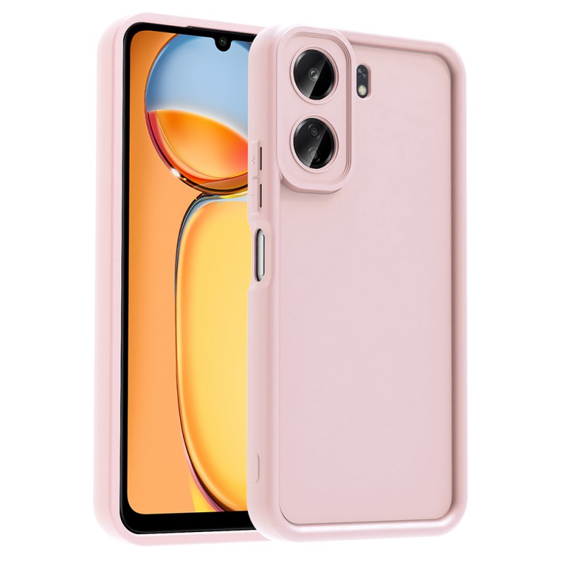 Bal-z Xiaomi Poco C65 Kılıf Kamera Korumalı Zore Ananas Kapak