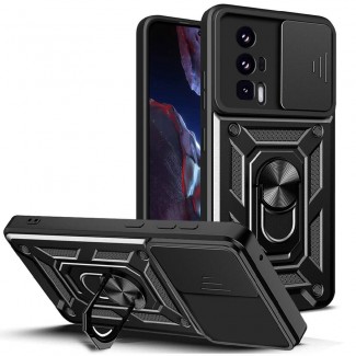Xiaomi Poco F5 Pro Kılıf Magnetik Standlı Kamera Korumalı Zore Sürgülü Vega Kapak Xiaomi Poco F5 Pro Kılıf Magnetik Standlı Kamera Korumalı Zore Sürgülü Vega Kapak