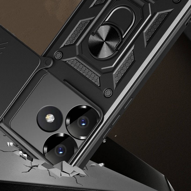 Xiaomi Poco F6 Kılıf Magnetik Standlı Kamera Korumalı Zore Sürgülü Vega Kapak Xiaomi Poco F6 Kılıf Magnetik Standlı Kamera Korumalı Zore Sürgülü Vega Kapak