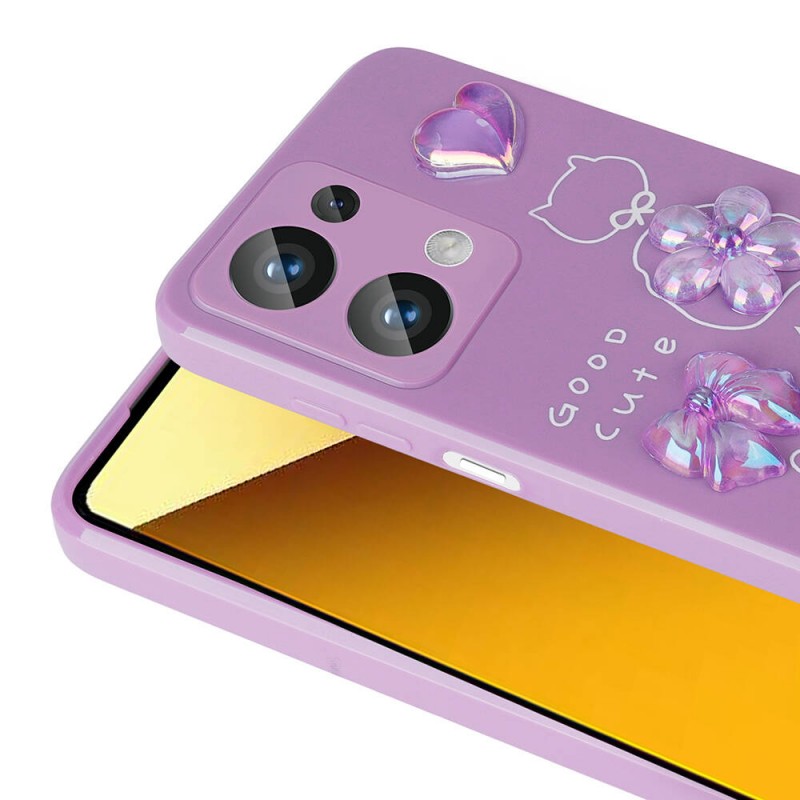 Bal-z Xiaomi Poco M6 Pro 4G Kılıf Kabartma Figürlü Parlak  Toys Silikon Kapak