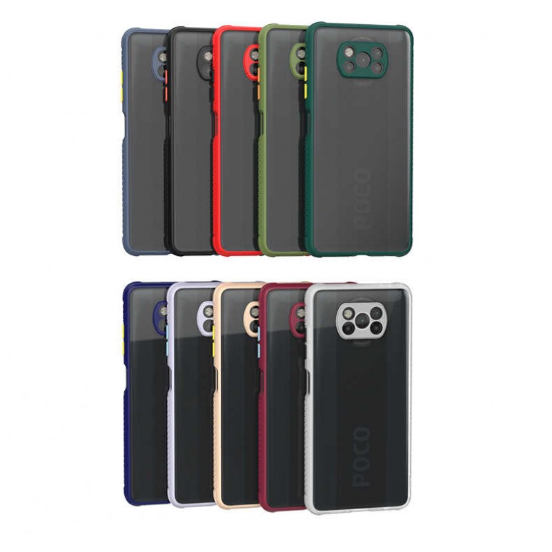 Bal-z Xiaomi Poco X3 Kılıf ​​ Kaff Kapak