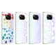 Xiaomi Poco X3 Kılıf Zore M-Blue Desenli Kapak Xiaomi Poco X3 Kılıf Zore M-Blue Desenli Kapak