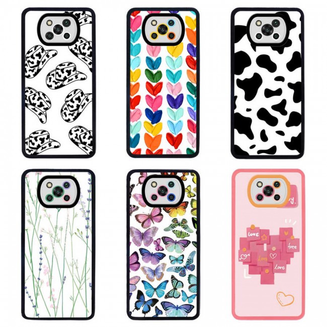 Xiaomi Poco X3 Kılıf Zore M-Fit Desenli Kapak Xiaomi Poco X3 Kılıf Zore M-Fit Desenli Kapak