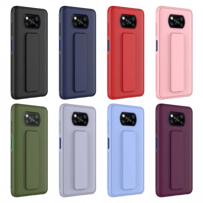 Xiaomi Poco X3 Kılıf Zore Qstand Kapak Xiaomi Poco X3 Kılıf Zore Qstand Kapak