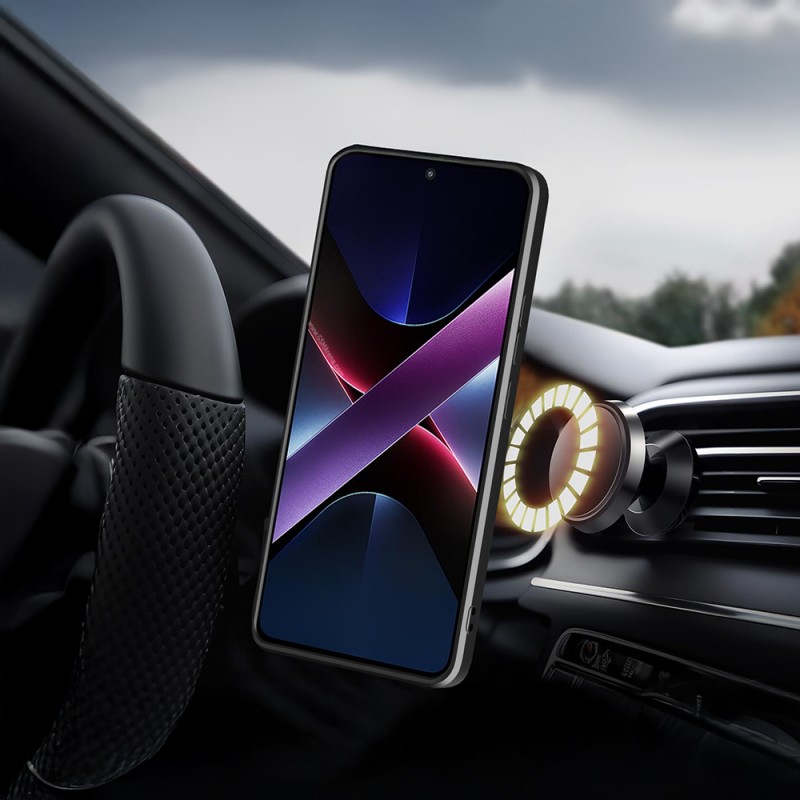 Bal-z Xiaomi Poco X7 Pro Kılıf Magnetik Standlı Kamera Korumalı Zore Sürgülü Vega Kapak