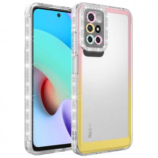 Xiaomi Redmi 10 Kılıf Simli ve Renk Geçiş Tasarımlı Lens Korumalı Zore Park Kapak Xiaomi Redmi 10 Kılıf Simli ve Renk Geçiş Tasarımlı Lens Korumalı Zore Park Kapak