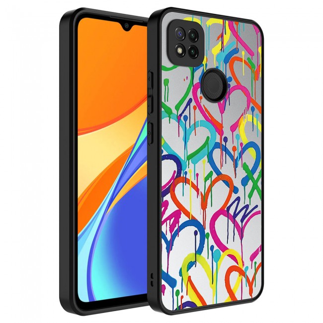 Xiaomi Redmi 10A Kılıf Aynalı Desenli Kamera Korumalı Parlak Zore Mirror Kapak Xiaomi Redmi 10A Kılıf Aynalı Desenli Kamera Korumalı Parlak Zore Mirror Kapak