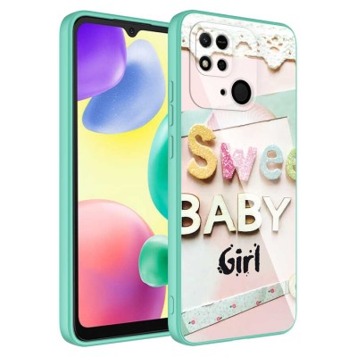 Bal-z Xiaomi Redmi 10C Kılıf Kamera Korumalı Desenli Sert Silikon  Epoksi Kapak