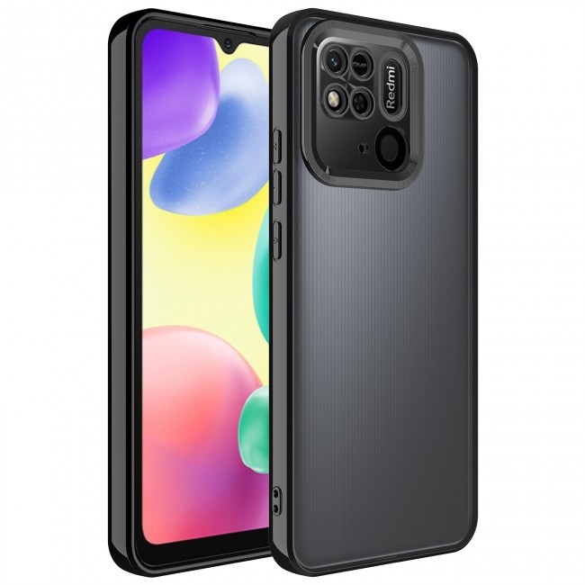 Xiaomi Redmi 10C Kılıf Kamera Korumalı Logo Gösteren Zore Omega Kapak Xiaomi Redmi 10C Kılıf Kamera Korumalı Logo Gösteren Zore Omega Kapak