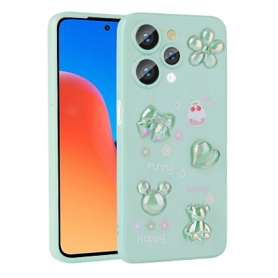 Bal-z Xiaomi Redmi 12 4G Kılıf Kabartma Figürlü Parlak  Toys Silikon Kapak