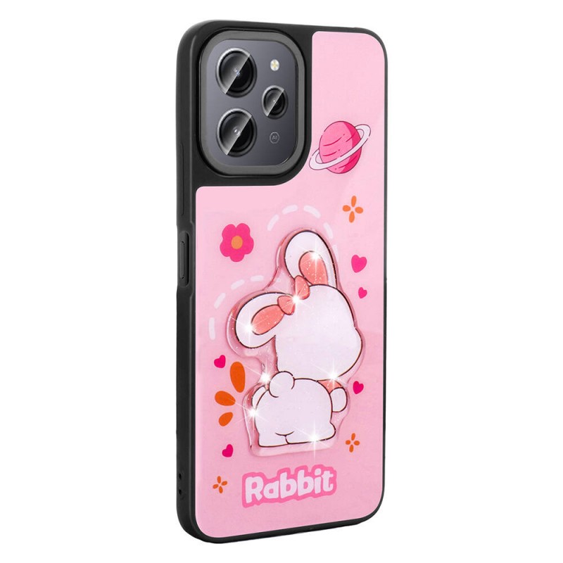 Bal-z Xiaomi Redmi 12 4G Kılıf Parlayan Kabartmalı İkonik Figürlü  Amas Silikon Kapak