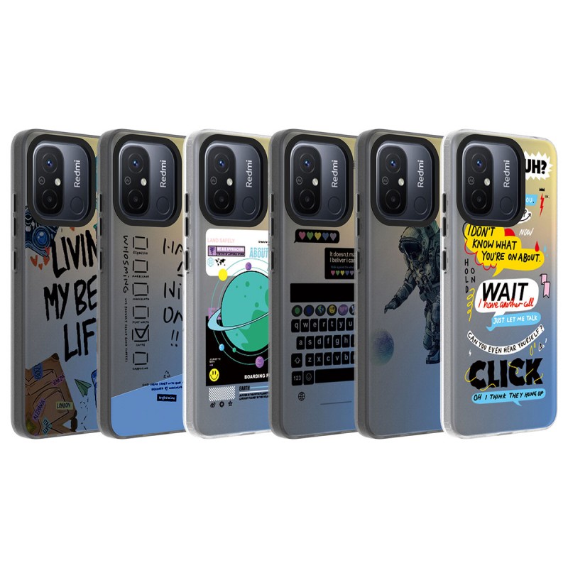 Bal-z Xiaomi Redmi 12C Kılıf Desenli  Dragon Sert Kapak