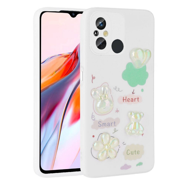 Bal-z Xiaomi Redmi 12C Kılıf Kabartma Figürlü Parlak  Toys Silikon Kapak