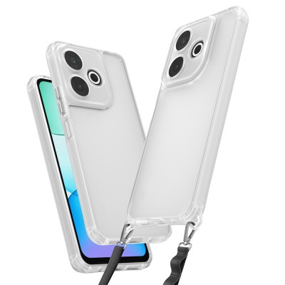 Bal-z Xiaomi Redmi 13 4G Kılıf Airbagli Takılabilir Askı Aparatlı  Snap Silikon Kapak