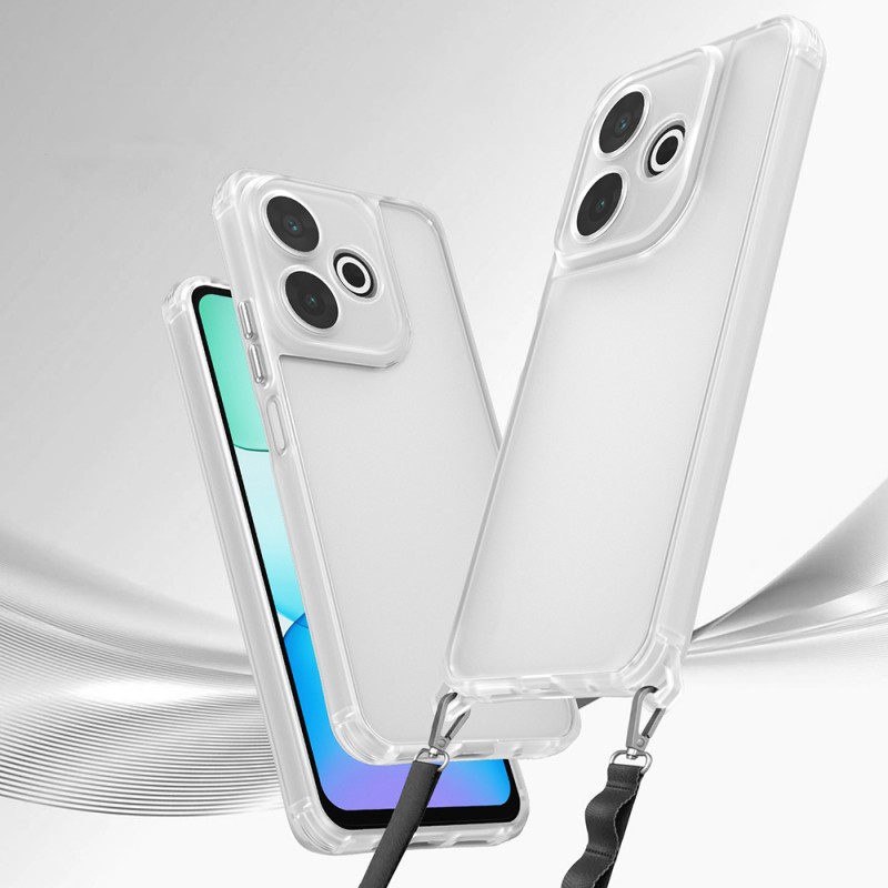 Bal-z Xiaomi Redmi 13 4G Kılıf Airbagli Takılabilir Askı Aparatlı  Snap Silikon Kapak