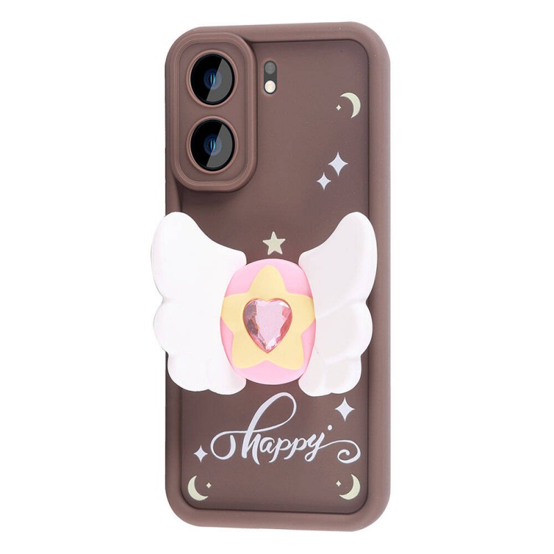 Bal-z Xiaomi Redmi 13C Kılıf Kamera Korumalı Figür Tasarımlı  Kapya Kapak