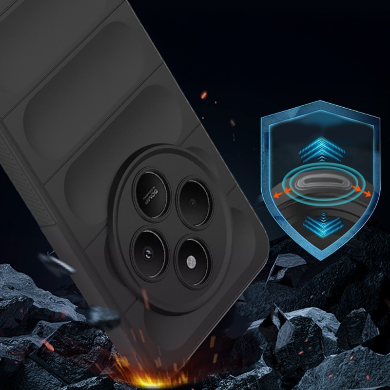 Bal-z Xiaomi Redmi 14C 4G Kılıf Esnek TPU Oyuklu Arka Yüzey Tasarımlı Zore Etnik Silikon Kapak