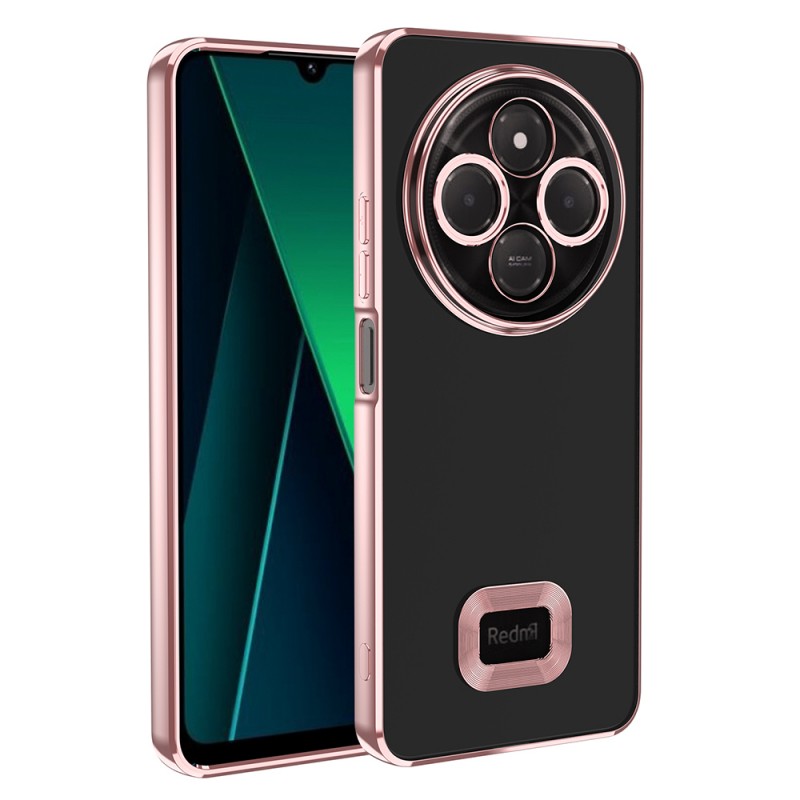 Bal-z Xiaomi Redmi 14C 4G Kılıf Kamera Korumalı Logo Gösteren Zore Omega Kapak