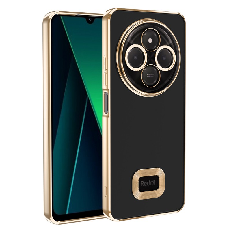 Bal-z Xiaomi Redmi 14C 4G Kılıf Kamera Korumalı Logo Gösteren Zore Omega Kapak