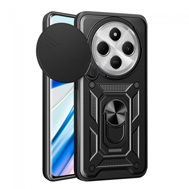 Xiaomi Redmi 14C 4G Kılıf Magnetik Standlı Kamera Korumalı Zore Sürgülü Vega Kapak Xiaomi Redmi 14C 4G Kılıf Magnetik Standlı Kamera Korumalı Zore Sürgülü Vega Kapak