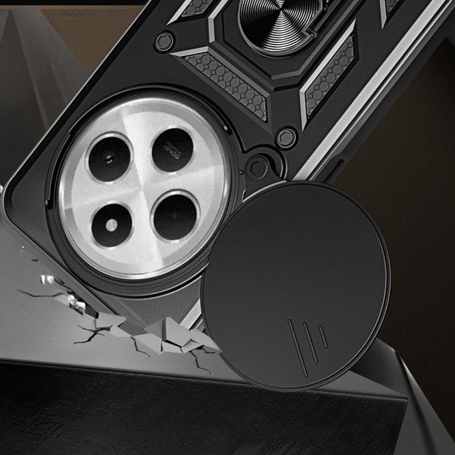 Xiaomi Redmi 14C 4G Kılıf Magnetik Standlı Kamera Korumalı Zore Sürgülü Vega Kapak Xiaomi Redmi 14C 4G Kılıf Magnetik Standlı Kamera Korumalı Zore Sürgülü Vega Kapak