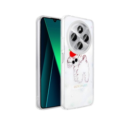 Bal-z Xiaomi Redmi 14C 4G Kılıf Şeffaf Figürlü Zore Folk Sert Kapak