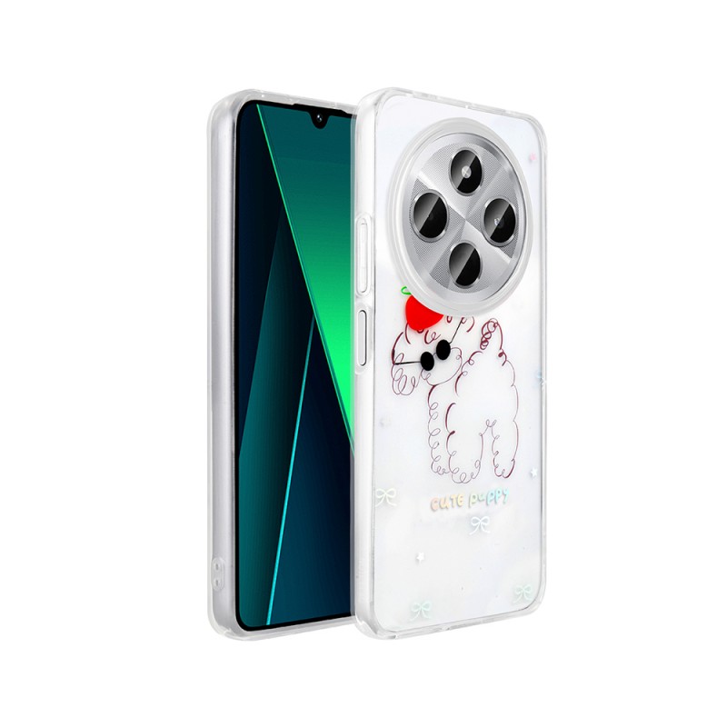 Bal-z Xiaomi Redmi 14C 4G Kılıf Şeffaf Figürlü Zore Folk Sert Kapak