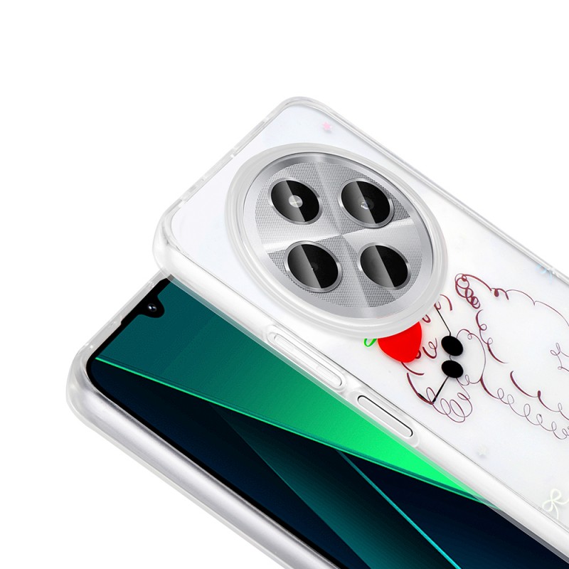 Bal-z Xiaomi Redmi 14C 4G Kılıf Şeffaf Figürlü Zore Folk Sert Kapak