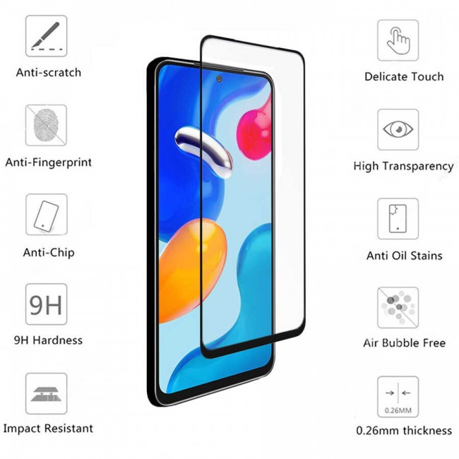 Xiaomi Redmi Note 10 5G Davin 5D Cam Ekran Koruyucu Xiaomi Redmi Note 10 5G Davin 5D Cam Ekran Koruyucu