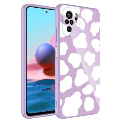 Bal-z Xiaomi Redmi Note 10 Kılıf Kamera Korumalı Desenli Sert Silikon  Epoksi Kapak