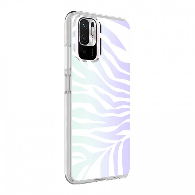 Xiaomi Redmi Note 10 Kılıf Zore M-Blue Desenli Kapak Xiaomi Redmi Note 10 Kılıf Zore M-Blue Desenli Kapak