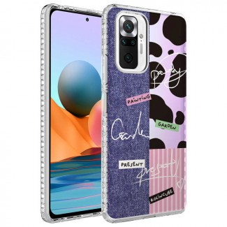 Xiaomi Redmi Note 10 Pro Kılıf Airbag Kenarlı Renkli Desenli Silikon Zore Elegans Kapak Xiaomi Redmi Note 10 Pro Kılıf Airbag Kenarlı Renkli Desenli Silikon Zore Elegans Kapak