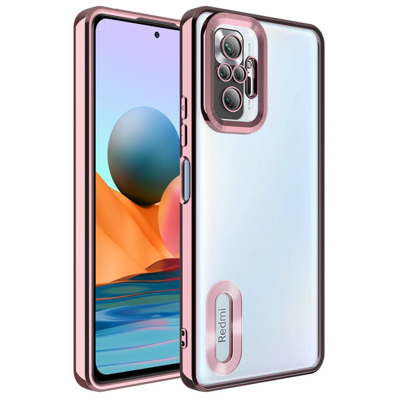 Bal-z Xiaomi Redmi Note 10 Pro Kılıf Kamera Korumalı Logo Gösteren  Omega Kapak