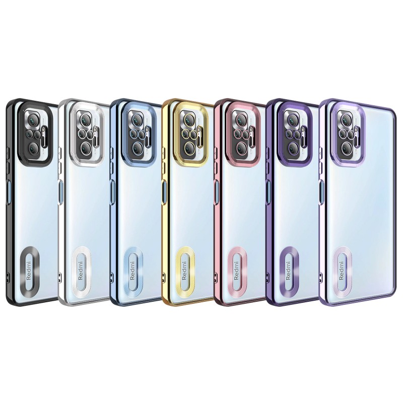 Bal-z Xiaomi Redmi Note 10 Pro Kılıf Kamera Korumalı Logo Gösteren  Omega Kapak