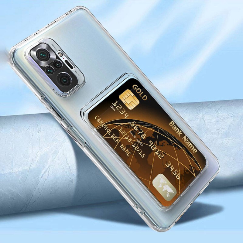 Bal-z Xiaomi Redmi Note 10 Pro Kılıf Kartlıklı Şeffaf  Setra Clear Silikon Kapak