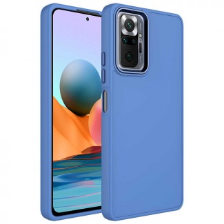 Xiaomi Redmi Note 10 Pro Kılıf Metal Çerçeve ve Buton Tasarımlı Silikon Zore Luna Kapak Xiaomi Redmi Note 10 Pro Kılıf Metal Çerçeve ve Buton Tasarımlı Silikon Zore Luna Kapak