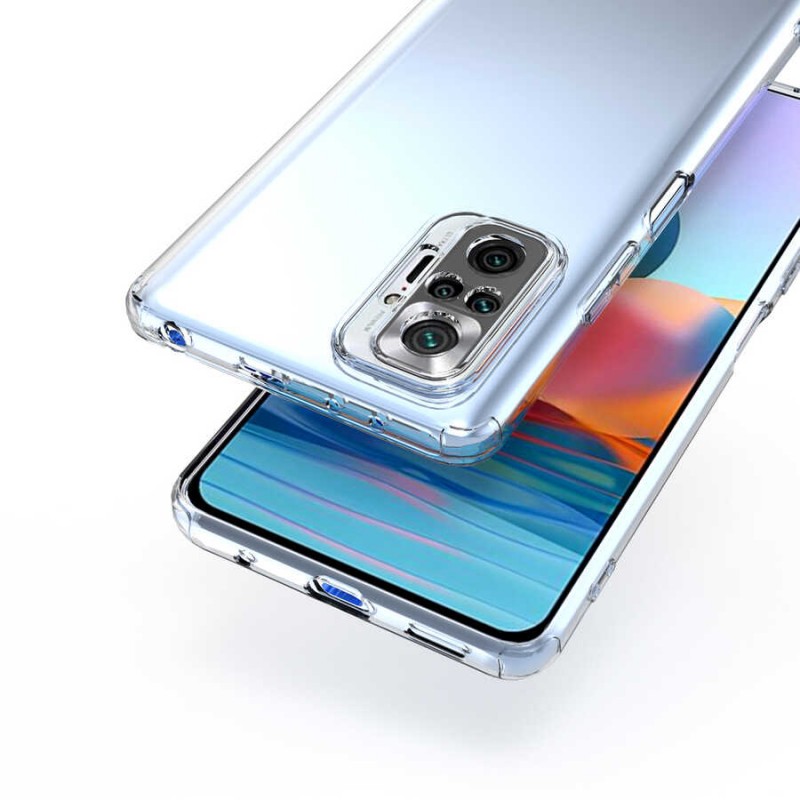 Bal-z Xiaomi Redmi Note 10 Pro Kılıf  Kamera Korumalı Süper Silikon Kapak
