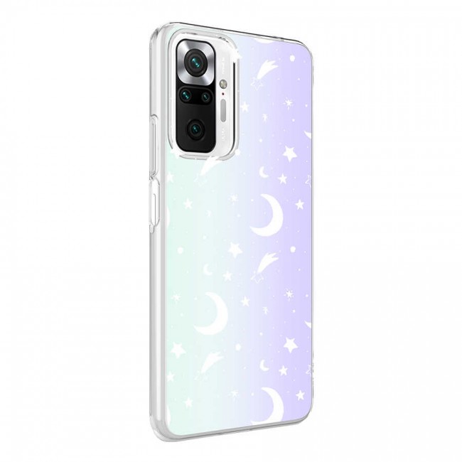 Xiaomi Redmi Note 10 Pro Kılıf Zore M-Blue Desenli Kapak Xiaomi Redmi Note 10 Pro Kılıf Zore M-Blue Desenli Kapak