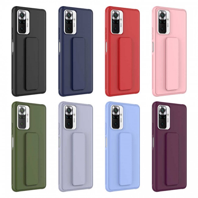 Xiaomi Redmi Note 10 Pro Kılıf Zore Qstand Kapak Xiaomi Redmi Note 10 Pro Kılıf Zore Qstand Kapak