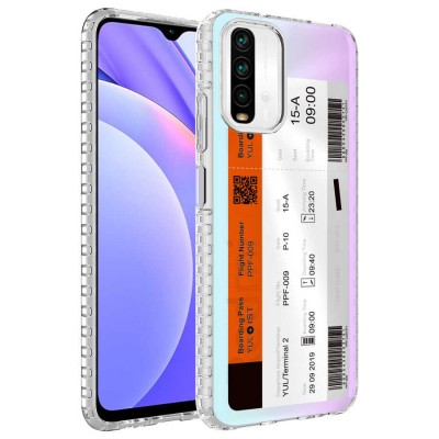 Bal-z Xiaomi Redmi Note 10S Kılıf Airbag Kenarlı Renkli Desenli Silikon  Elegans Kapak