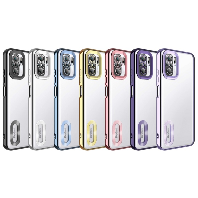 Bal-z Xiaomi Redmi Note 10S Kılıf Kamera Korumalı Logo Gösteren  Omega Kapak