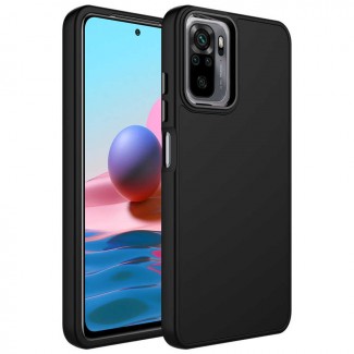 Xiaomi Redmi Note 10S Kılıf Metal Çerçeve ve Buton Tasarımlı Silikon Zore Luna Kapak Xiaomi Redmi Note 10S Kılıf Metal Çerçeve ve Buton Tasarımlı Silikon Zore Luna Kapak