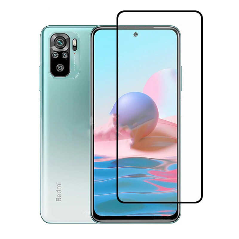 Bal-z Xiaomi Redmi Note 10S  Kenarları Kırılmaya Dayanıklı Cam Ekran Koruyucu