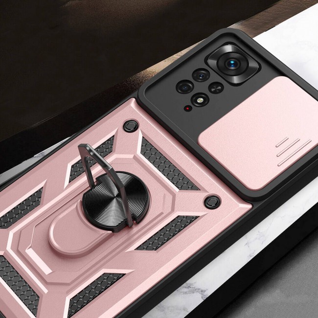 Xiaomi Redmi Note 11 Pro 4G Kılıf Magnetik Standlı Kamera Korumalı Zore Sürgülü Vega Kapak Xiaomi Redmi Note 11 Pro 4G Kılıf Magnetik Standlı Kamera Korumalı Zore Sürgülü Vega Kapak